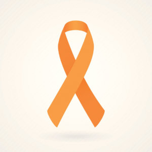 Orange ribbon indicates ADHD awareness